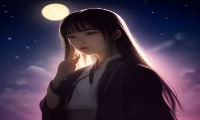 夜间书桌前用户戴耳机观看免费影片剧集，屏幕暖光映照面部，专注放松的观影氛围